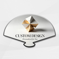 Éventail publicitaire personnalisé avec impression de motifs, cadeau promotionnel, accessoire photo pour la présentation des aliments, décoration de table, éventail intégré en PVC