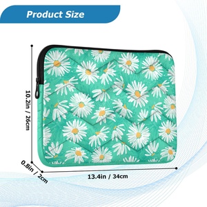 Funda acolchada portátil para laptop de 14-15 pulgadas con logotipo personalizado, bolsa con cremallera, funda protectora para laptop para mujer - Product Image 3