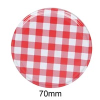Tarros de Almacenamiento de Alimentos de Metal y Vidrio con Patrón Personalizado de Fábrica, 43mm 70mm, Tapas de Hojalata a Prueba de Fugas, a Prueba de Niños, Ecológicas y de Grado Alimenticio