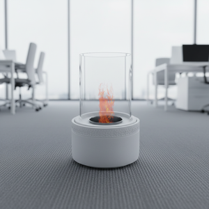 Quemador de Chimenea de Piedra Compuesta Blanca Bongo, Modelo BGA11129WT Estilo <span class=keywords><strong>Kamin</strong></span>, Hecho en Zhejiang - Product Image 1