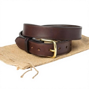 Ceintures de luxe 100% cuir véritable fabriquées en Inde, personnalisables, style vintage, carrées, pour hommes, haute résistance, robustes, écologiques - Product Image 2