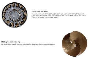 Broca Profesional de Acero de Alta Velocidad con 3 Puntas Planas y Punta Cónica - Product Image 6