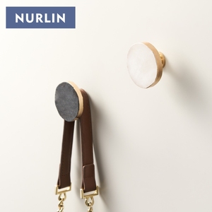 NURLIN Natur kristall Knopf beschichtung Gold Messing Verzierung Weiß Rosa Kristall Möbel Schrank Schrank Griff Erz Wand - Product Image 6