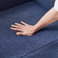 Canapé gonflable moderne en PVC écologique bleu avec pompe à air intégrée pour salon, chambre à coucher, extérieur, jardin