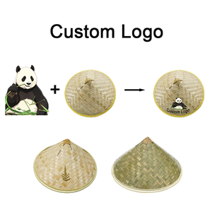 Factory Price Customizable Bamboo <b>Straw</b> <b>Hat</b> - Wide Brim Conical <b>Hat</b> with Logo Printing for Wholesale - Product Image 6