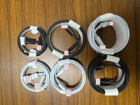 Kabel Data pengisi daya Cepat tipe C, kabel Data pengisi daya Usb 1m 1.5m 2m untuk ponsel