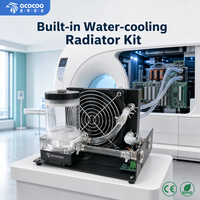 Kit de refroidissement liquide compact OCOCOO 120 mm avec pompe intégrée, radiateur 24 V PWM, refroidisseur d'eau intégré pour serveur IA et équipement laser médical