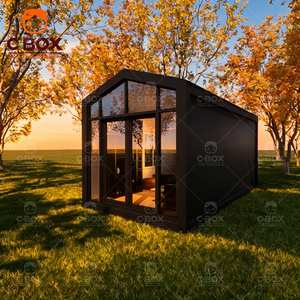 Cbox Maison Conteneur Préfabriquée de Luxe, Portable et Démontable, avec Toit en Pente, pour Bureau, Chambre, Villa, Mini-Maisons, Hôtel, Café, Bar - Product Image 1