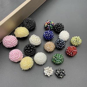 Fabricantes al por mayor, bolso de cuentas clavado a mano, botones de cristal perlado, botón de perla, ropa, suéter D Iy, accesorios - Product Image 2