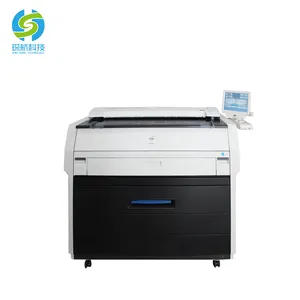 अच्छी बिक्री इस्तेमाल किया व्यापक प्रारूप इंजीनियरिंग फोटोकॉपी A0 प्रिंटर रंग स्कैनिंग मशीन रात बिताने का स्थान 7100 के लिए 7170