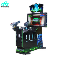 Machine de jeu d'arcade de tir classique à pièces, de qualité, en promotion, sur le thème de l'extermination des extraterrestres