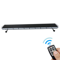 Barre lumineuse stroboscopique pour toit de véhicule, 47 pouces (120 cm), changeant de couleur (vert, rouge, bleu), lampe clignotante d'urgence pour voitures, camions, chargeurs