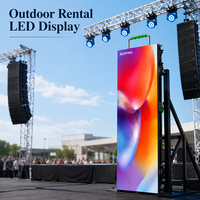 Écran LED publicitaire extérieur 500*1000mm P2.6 P3.91, panneau d'affichage LED, écran LED portable pour spectacle en direct, location d'écran LED