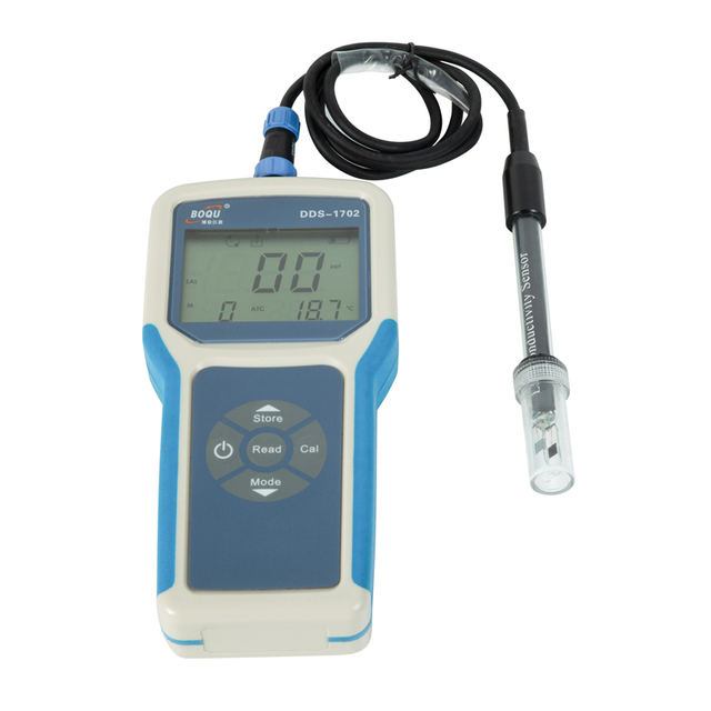 DDS-1702 Handheld Portable Water Conductivity TDS Salinity Resistivity Sensor Probe Tester Meter for Cosmetics