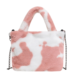 Alla moda borse a tracolla in pelliccia di animali <span class=keywords><strong>borsa</strong></span> a tracolla invernale <span class=keywords><strong>con</strong></span> morbida pelliccia calda tipo di chiusura - Product Image 1