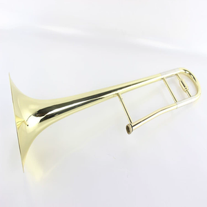Trombón de oro electroforético Trombón de latón dorado en clave de B Flat Trombón de rendimiento de <span class=keywords><strong>banda</strong></span> profesional de alta calidad TB022005 - Product Image 1