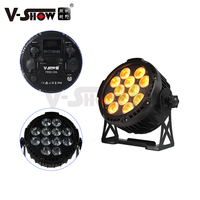 FWBR1206 VSHOW LED Par 12PCS 18W RGBWA UV6in1 Éclairage LED Par étanche à piles sans fil avec télécommande DMX pour fête