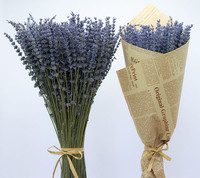 SZ04321 Bunga Lavender Laut Kering Berkualitas Tinggi dan Tahan Lama, Rangkaian Bunga Lavender Alami yang Diawetkan untuk Dekorasi