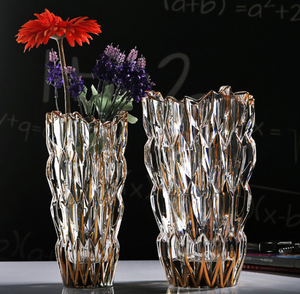 Nouveau type de vases en verre modernes uniques, pièce maîtresse de mariage, vase à fleurs en verre, grand vase en cristal réversible - Product Image 5