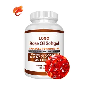 Manufacturer Price OEM Private Label Beauty Products Natural Supplement 1000mg Rose Oil Softgels Capsules