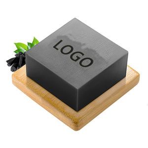 Barra de jabón de baño de carbón orgánico de limpieza profunda de piel natural de lujo al por mayor de etiqueta privada personalizada OEM - Product Image 2