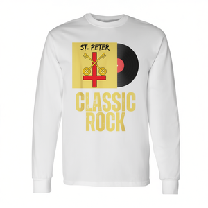 Camiseta de manga larga St. Peter Classic Rock con diseño del álbum del apóstol católico - Product Image 2