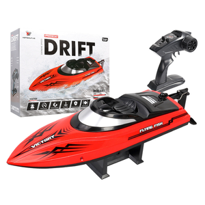 Lancha rápida a control remoto Sparkly HJ808 <span class=keywords><strong>de</strong></span> alta velocidad, modelo <span class=keywords><strong>de</strong></span> navegación competitivo 2.4G, juguete acuático, barco a control remoto. - Product Image 5