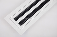 Diffuseur linéaire à fentes détachable en aluminium pour CVC, grille de climatisation réglable