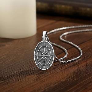 Collier pendentif Totem de la déesse grecque antique de l'abondance, en argent pur 925, rétro, porte-bonheur, richesse et prospérité - Product Image 3