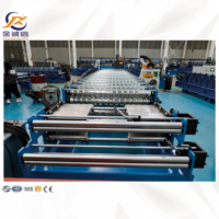 Machine de profilage de tôles métalliques à double couche pour toitures, profilés trapézoïdaux ondulés, une ligne, haute productivité, avec moteur intégré