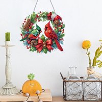 Pendentif de peinture diamantée de Noël acrylique 5D, forme spéciale, décoration murale irrégulière suspendue, 1 pièce