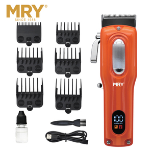 เครื่องตัดผมไร้สายสำหรับผู้ชาย MRY 8000 รอบต่อนาที รุ่น ODM OEM ระดับมืออาชีพ ใบมีด DLC โลหะผสมสังกะสี - Product Image 6