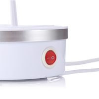 Cuiseur à œufs électrique automatique en plastique pour la maison, capacité de 6 œufs, arrêt automatique, garantie 1 an, emballage personnalisable