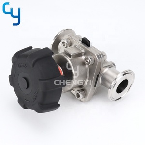 सेनेटरी स्टेनलेस स्टील उच्च तापमान के साथ aspetic डायाफ्राम वाल्व handwheel DN25 - Product Image 5