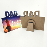 Venta al por mayor de alta calidad sublimación papá marco Mdf Marco en blanco para la sublimación regalo de Navidad personalizado Foto imagen logo