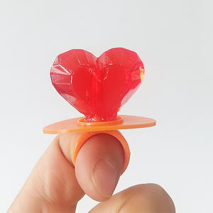Caramelos Duros con Sabor a Frutas en Caja con Forma de Corazón y Anillo de Labios, Personalizados para el Día de San Valentín - Product Image 2