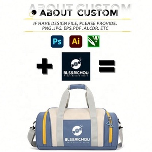 Vente en gros en usine sac de sport de grande capacité sac de bagage à main avec logo personnalisé avec fermeture à glissière à la mode pour de courts trajets - Product Image 3
