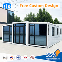 Maison Modulaire Entièrement Meublée en Conteneur Extensible 15 pieds, 20 pieds, 40 pieds, Norme AU, Type Granny Flat 2 Chambres, Prête à l'Expédition