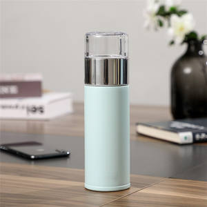 12oz termos in acciaio inox isolato sottovuoto con filtro <span class=keywords><strong>per</strong></span> bottiglia da viaggio in foglia di caffè a prova di perdite di acqua calda e fredda - Product Image 5