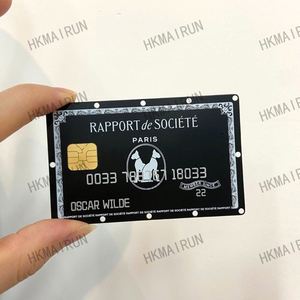 Wholesale Customized Matt <b>Black</b> Brass Type Thickness <b>Metal</b> Card - Product Image 2