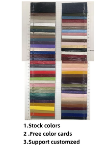 วัสดุหนังไวนิลเงาเคลือบกันน้ำ PU สำหรับเสื้อโค้ท กระโปรง ชุดเดรส ถุงมือ และเสื้อผ้า ลายสำเร็จรูป - Product Image 4