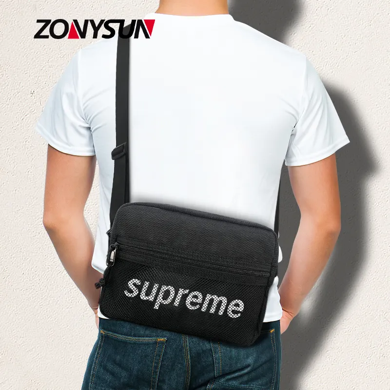 Wholesale Cell Phone Messenger Belt Bag Black Foldable Strap New Multifunctional Single Shoulder Crossbody Phone Bag