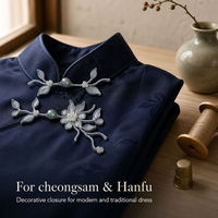 Boutons grenouille chinois faits à la main, boutons nœud chinois, fermetures grenouille en satin pour Cheongsam, Hanfu, costume Tang, décoratifs