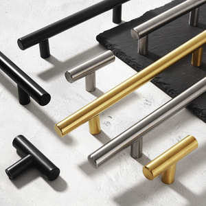 Manija <span class=keywords><strong>de</strong></span> barra en T <span class=keywords><strong>de</strong></span> acero inoxidable y aluminio <span class=keywords><strong>de</strong></span> lujo, <span class=keywords><strong>muebles</strong></span> regulares <span class=keywords><strong>para</strong></span> gabinetes <span class=keywords><strong>de</strong></span> <span class=keywords><strong>cocina</strong></span>, puerta principal <span class=keywords><strong>para</strong></span> uso doméstico - Product Image 5