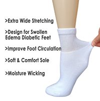 Chaussettes pour hommes diabétiques, logo personnalisé OEM, design de chaussettes de sport, extra larges, non contraignantes, impression