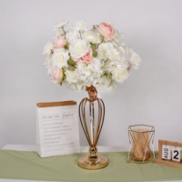Luxuriöse Romantische Künstliche Rosen- und Pfingstrosen-Blumenkugel mit Hochrealistischem Aussehen für Weihnachts- und Muttertagsdekoration Großhandel