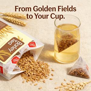 أكياس شاي الشعير الطبيعي العضوي الممتاز - دعم كامل للجهاز الهضمي، تنظيف الجسم وصحة الطحال، فوائد تبريد - 5 جرام × 30 كيس - Product Image 2