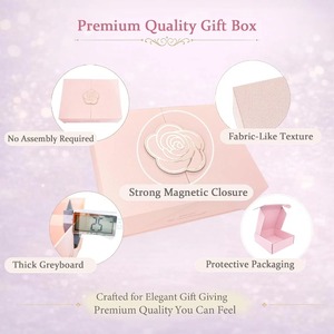 Reusable closed magnetic gift <b>box</b>, suitable for birthdays, <b>weddings</b>, and bridesmaid proposals. Romantic gifts can be customized - Product Image 3