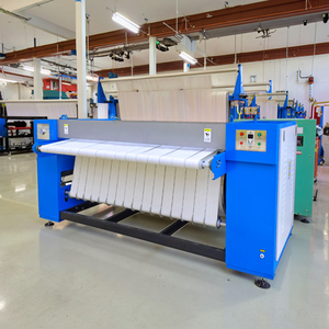 Machine à repasser et à presser à rouleau unique HUWEI pour <span class=keywords><strong>draps</strong></span> et housses de couette d'hôtel, régulation de vitesse à fréquence variable - Product Image 5