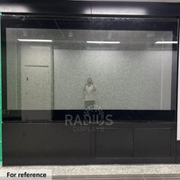 Pantalla holográfica LED para interiores Pantalla de pared de video de 65 pulgadas Escaparate de pared de vidrio Proveedor de pantalla digital
